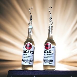 New Bacardi bottle earrings